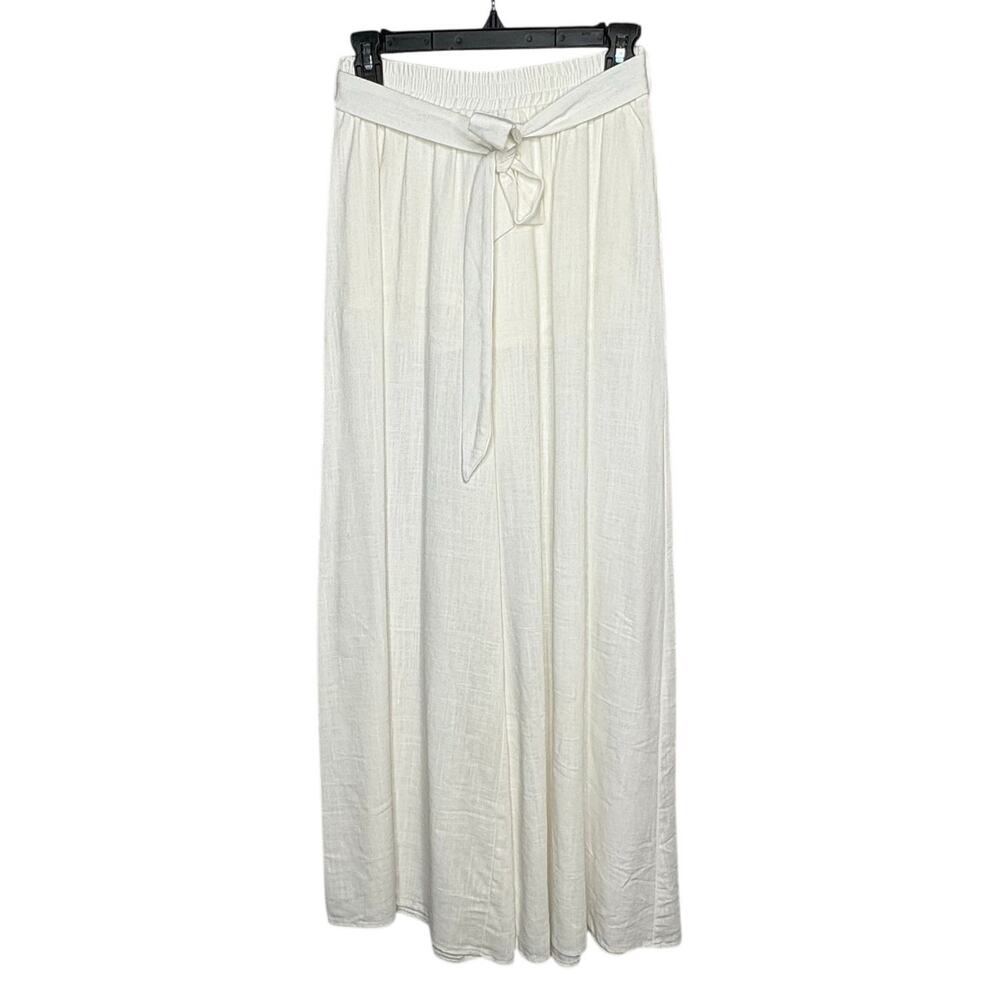 Petal & Pup Cotton Linen Breezy Flared Wide Leg Lightweight Summer Pants Size 4 - Picture 1 of 11